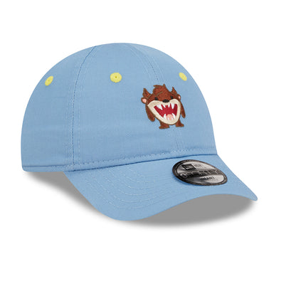 Gorra de béisbol bebé 9FORTY Chibi Looney Tunes Taz de New Era - Azul Cielo