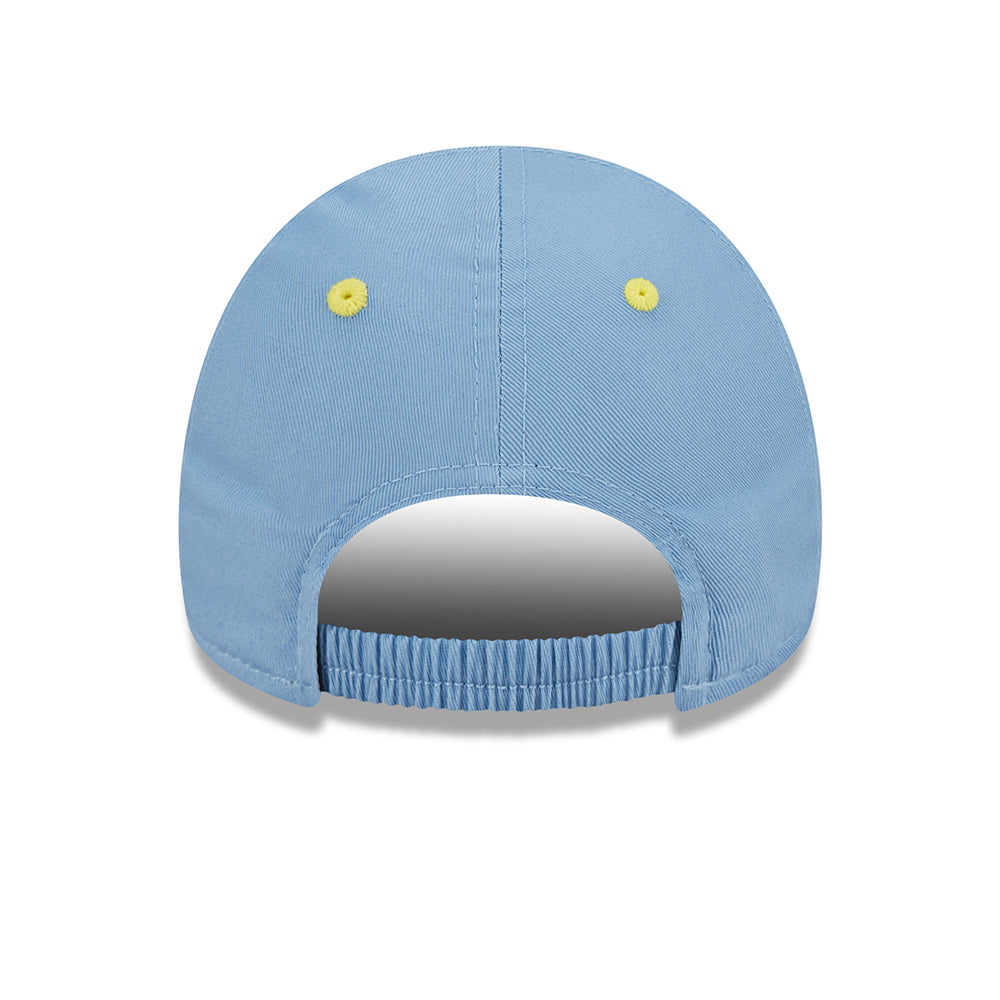Gorra de béisbol bebé 9FORTY Chibi Looney Tunes Taz de New Era - Azul Cielo