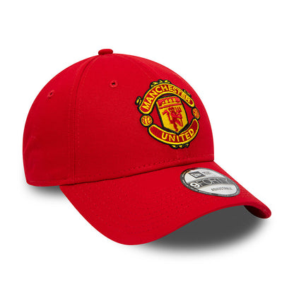 Gorra de béisbol niños 9FORTY Core Manchester United FC de New Era - Escarlata