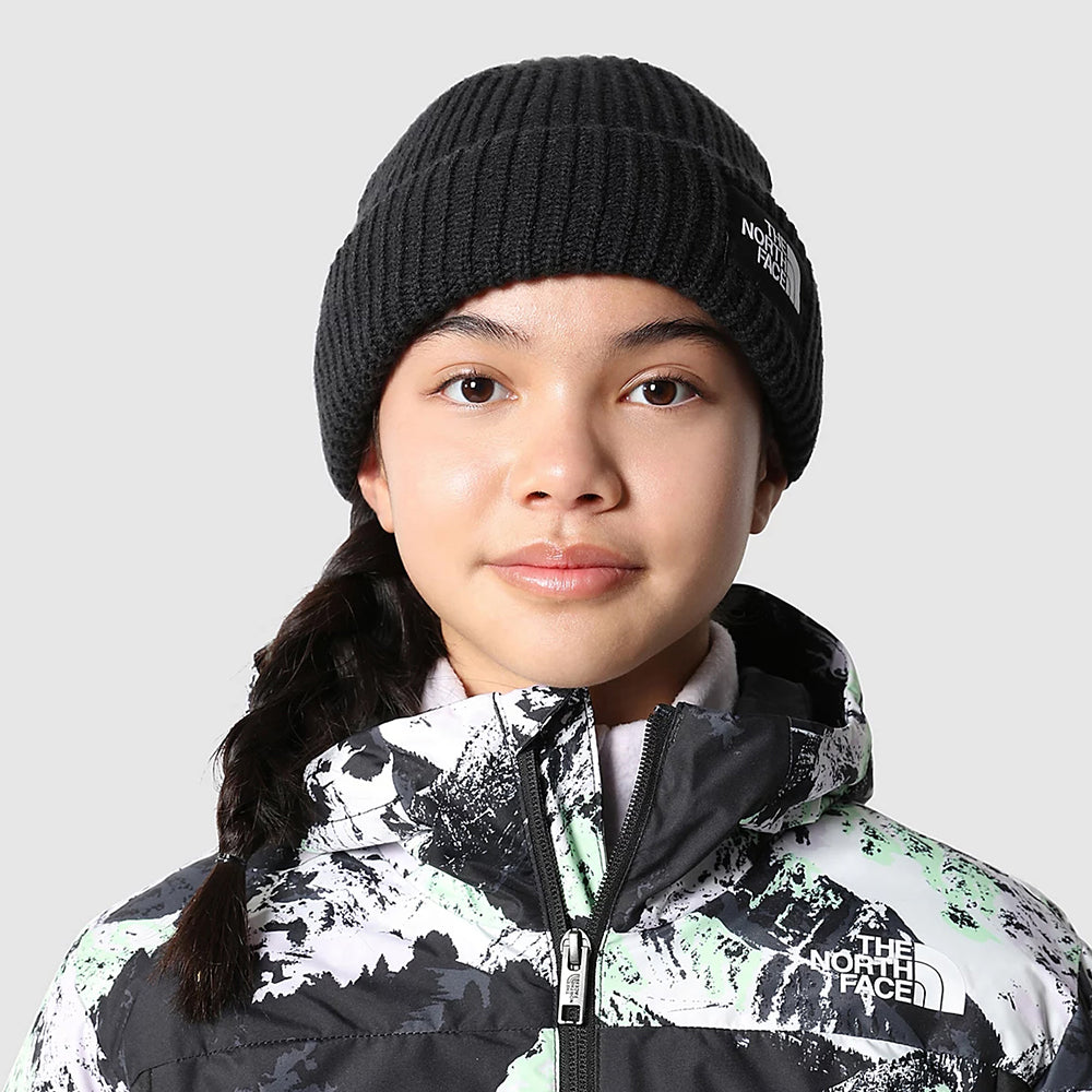 Gorro Beanie niños Salty Forrado Reciclado de The North Face - Negro