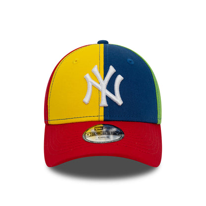 Gorra de béisbol niño 9FORTY MLB Block NY Yankees de New Era - Azul Marino-Amarillo-Rojo