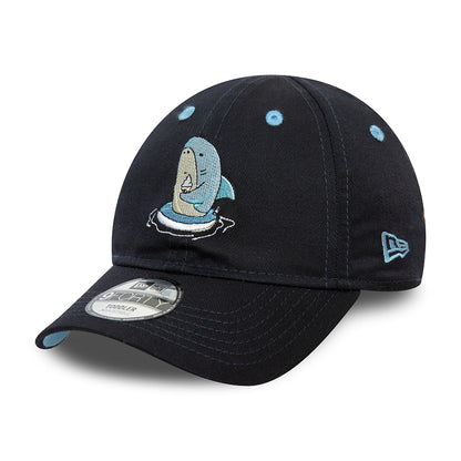 Gorra de béisbol niños 9FORTY NE Character Tiburón de New Era - Azul Marino-Azul Cielo