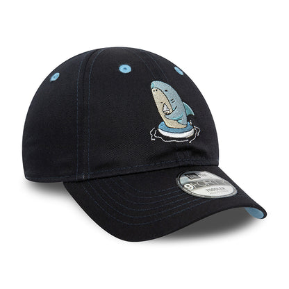 Gorra de béisbol niños 9FORTY NE Character Tiburón de New Era - Azul Marino-Cielo