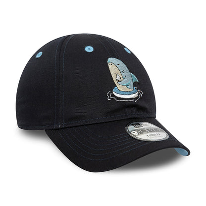 Gorra de béisbol niños 9FORTY NE Character Tiburón de New Era - Azul Marino-Azul Cielo