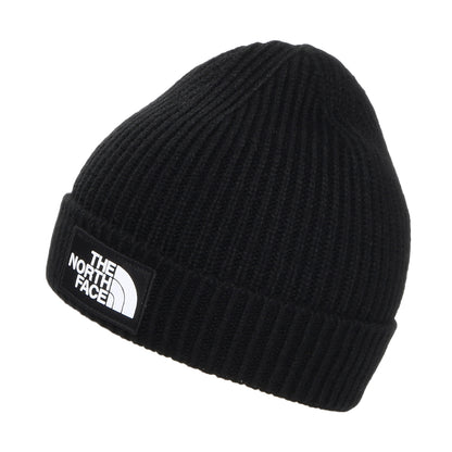 Gorro Beanie niños TNF Box Logo con vuelta con vuelta de The North Face - Negro