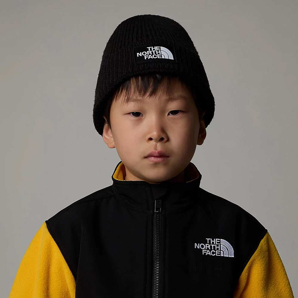 Gorro Beanie niños TNF Box Logo con vuelta con vuelta de The North Face - Negro