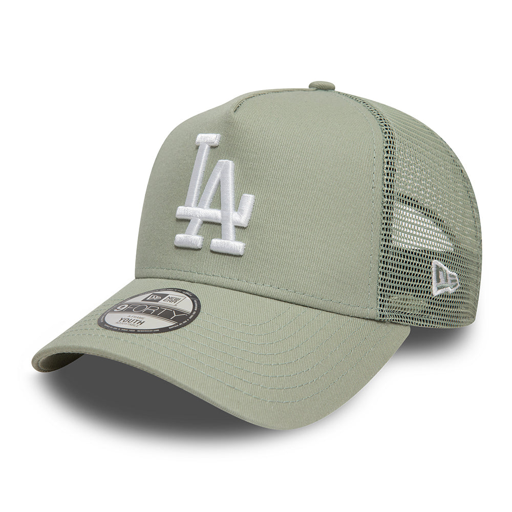 Gorra Trucker niños A-Frame MLB League Essential L.A. Dodgers de New Era - Salvia-Blanco