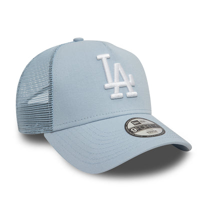 Gorra Trucker niños A-Frame MLB League Essential L.A. Dodgers de New Era - Azul Claro-Blanco