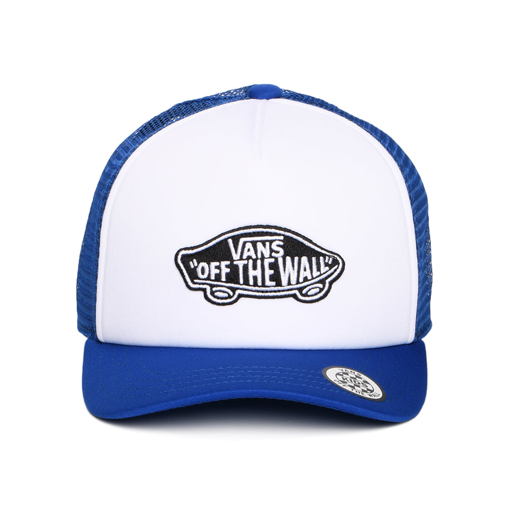 Gorra de camionero niños Parche clásico visera curvada de Vans - Blanco-Azul
