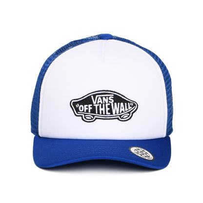 Gorra de camionero niños Parche clásico visera curvada de Vans - Blanco-Azul