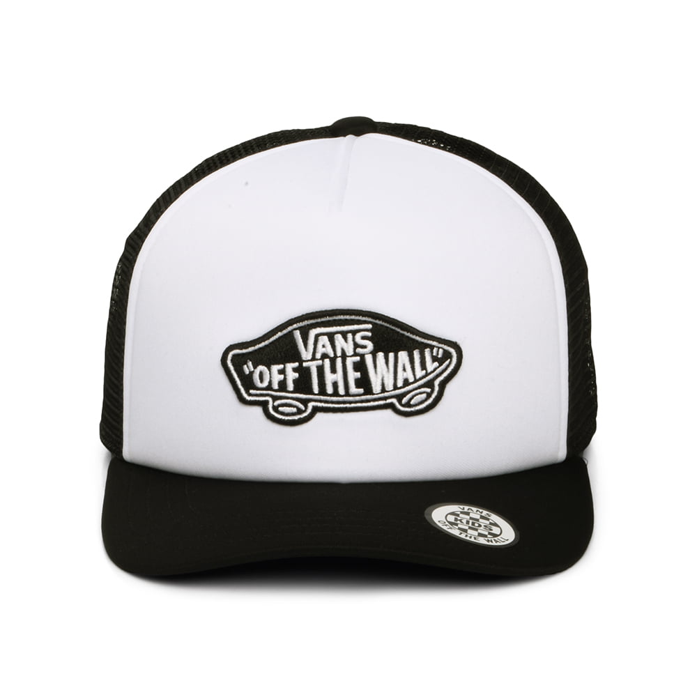 Gorra de camionero niños Parche clásico visera curvada de Vans - Blanco-Negro