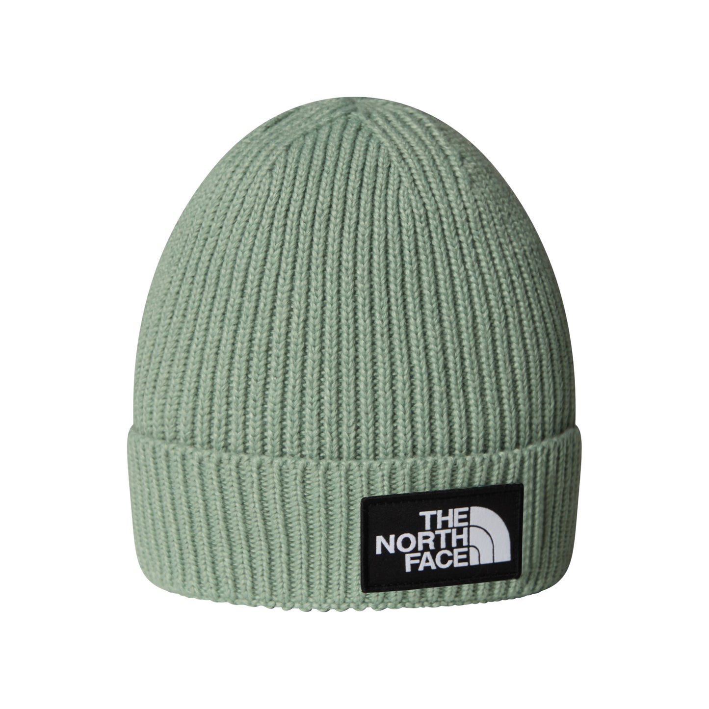 Gorro Beanie niños TNF Box Logo reciclada con vuelta de The North Face - Salvia