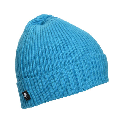 Gorro Beanie niños TNF Box Logo reciclado con vuelta de The North Face - Azul Radiante
