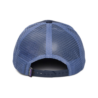 Gorra de camionero niños Fitz Roy Foliage de algodón orgánico de Patagonia - Azul Marino