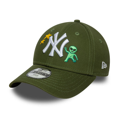 Gorra de béisbol niños 9FORTY MLB Space Icon New York Yankees de New Era - Verde Musgo