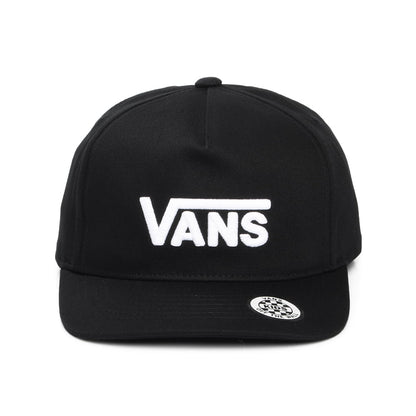 Gorra Snapback niños Drop V Logo visera curvada de Vans - Negro-Blanco