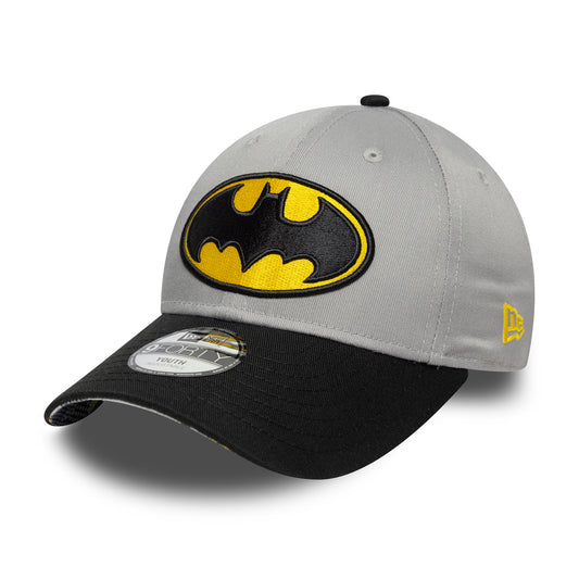 Gorra de béisbol 9FORTY - DC Comics Batman de New Era - Gris-Negro