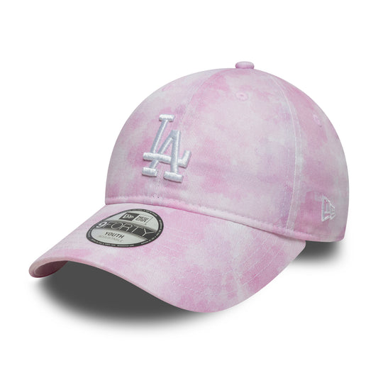 Gorra de béisbol 9TWENTY MLB Tie Dye L.A. Dodgers de New Era - Rosa-Blanco