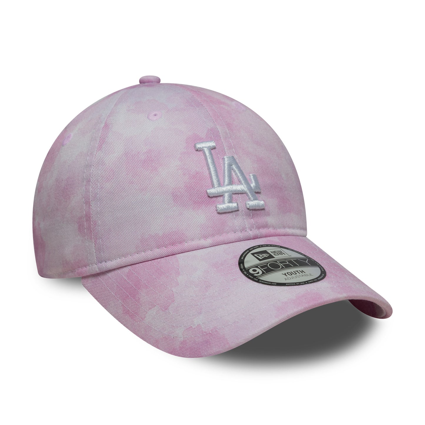 Gorra de béisbol 9TWENTY MLB Tie Dye L.A. Dodgers de New Era - Rosa-Blanco