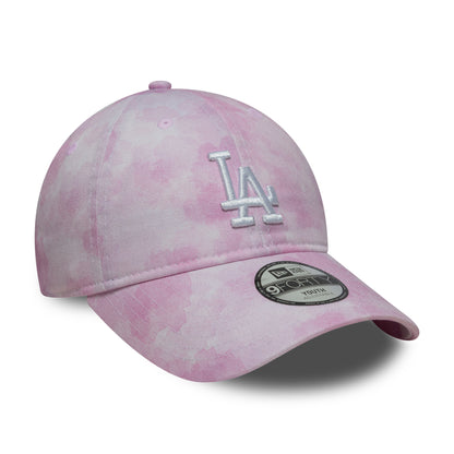 Gorra de béisbol 9TWENTY MLB Tie Dye L.A. Dodgers de New Era - Rosa-Blanco