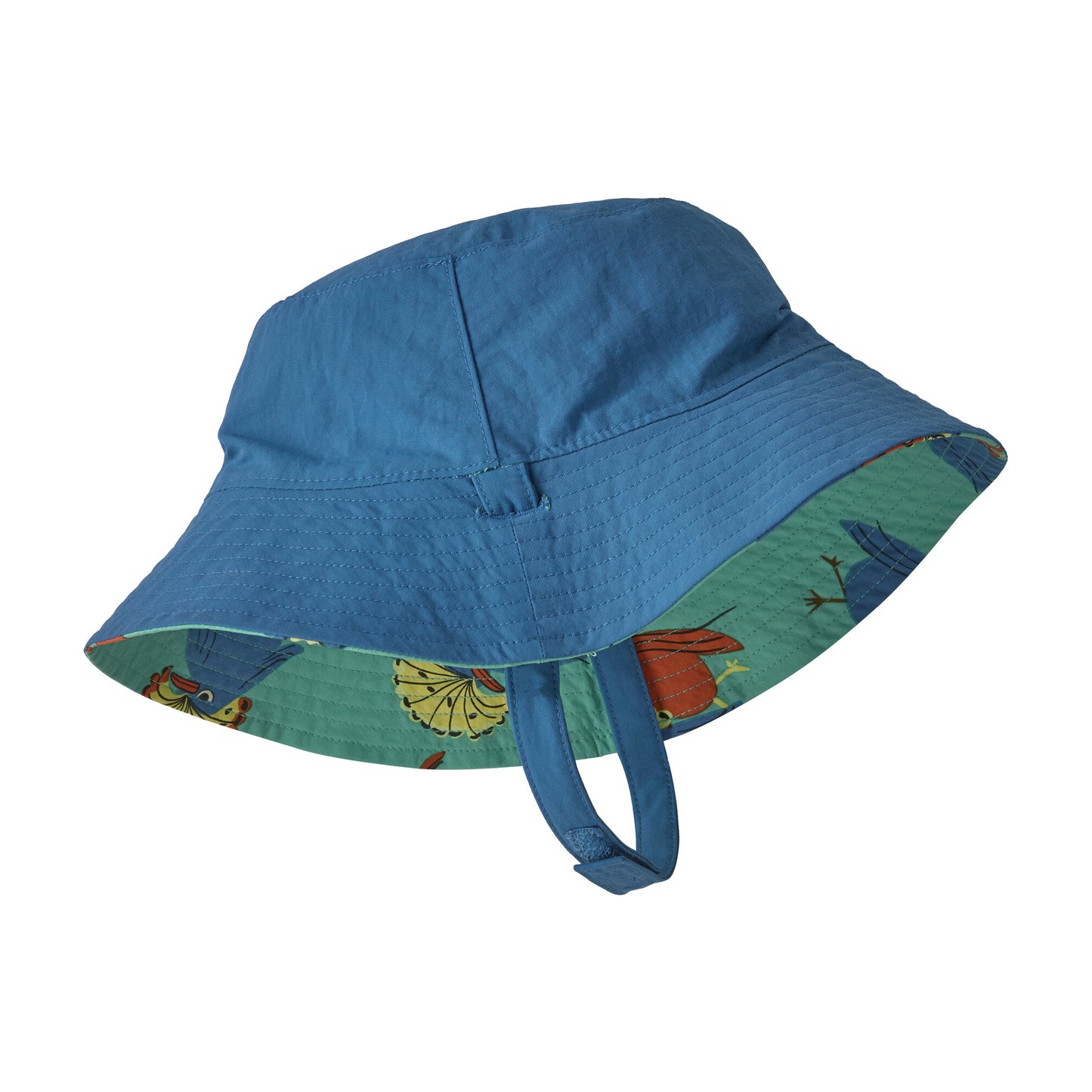 Sombrero de pescador Royal Fren reversible Sol de Patagonia - Verde-Azul