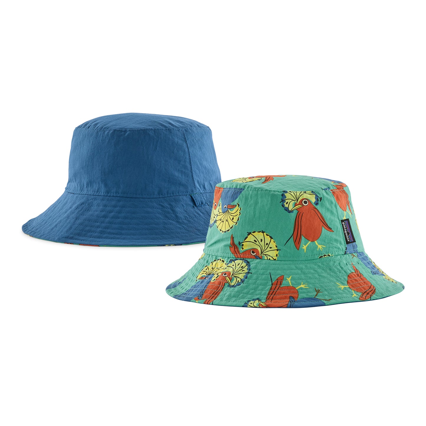 Sombrero de pescador Royal Fren reversible Sol de Patagonia - Verde-Azul