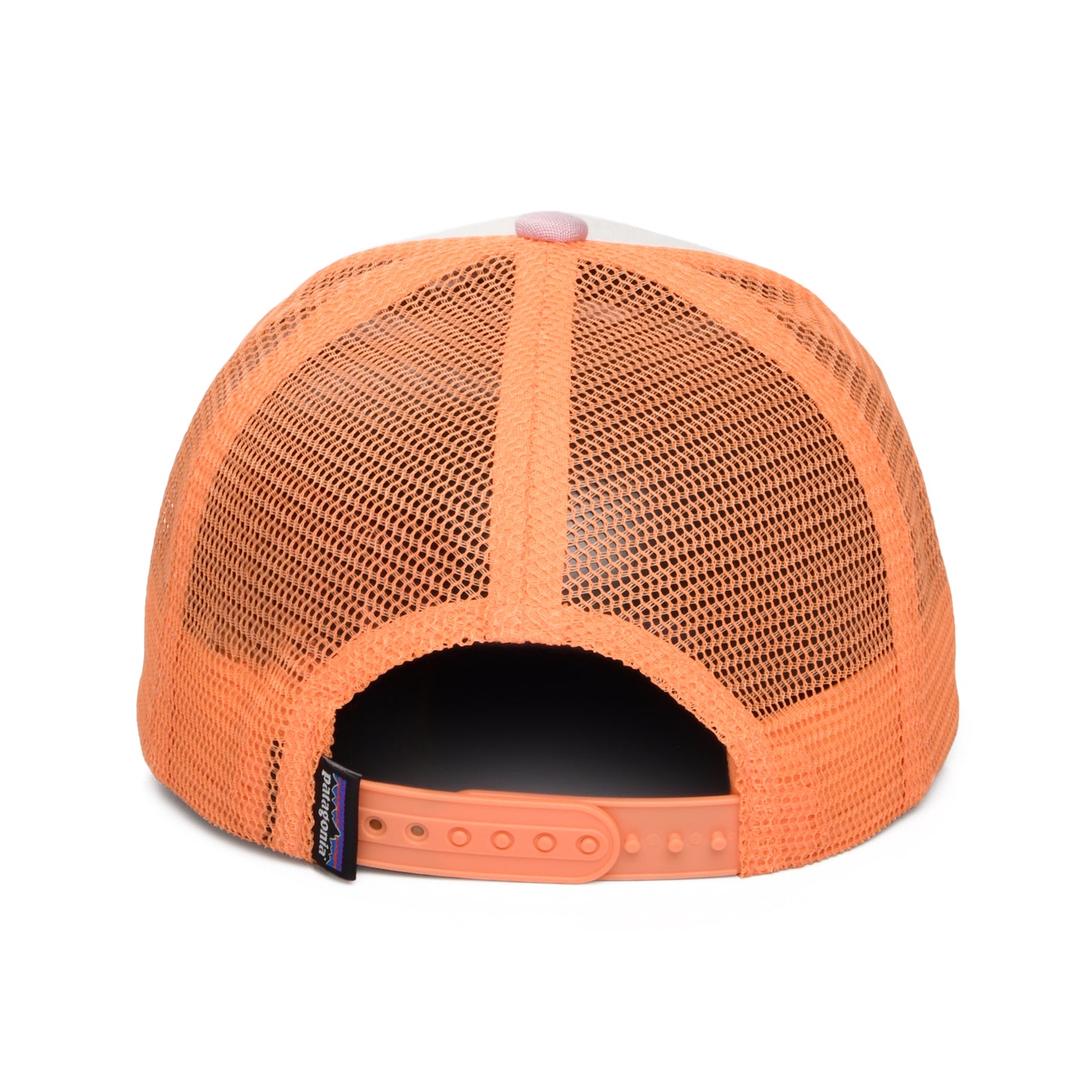 Gorra de camionero niños Friends Lei de algodón orgánico de Patagonia - Blanco-Violeta-Melocotón