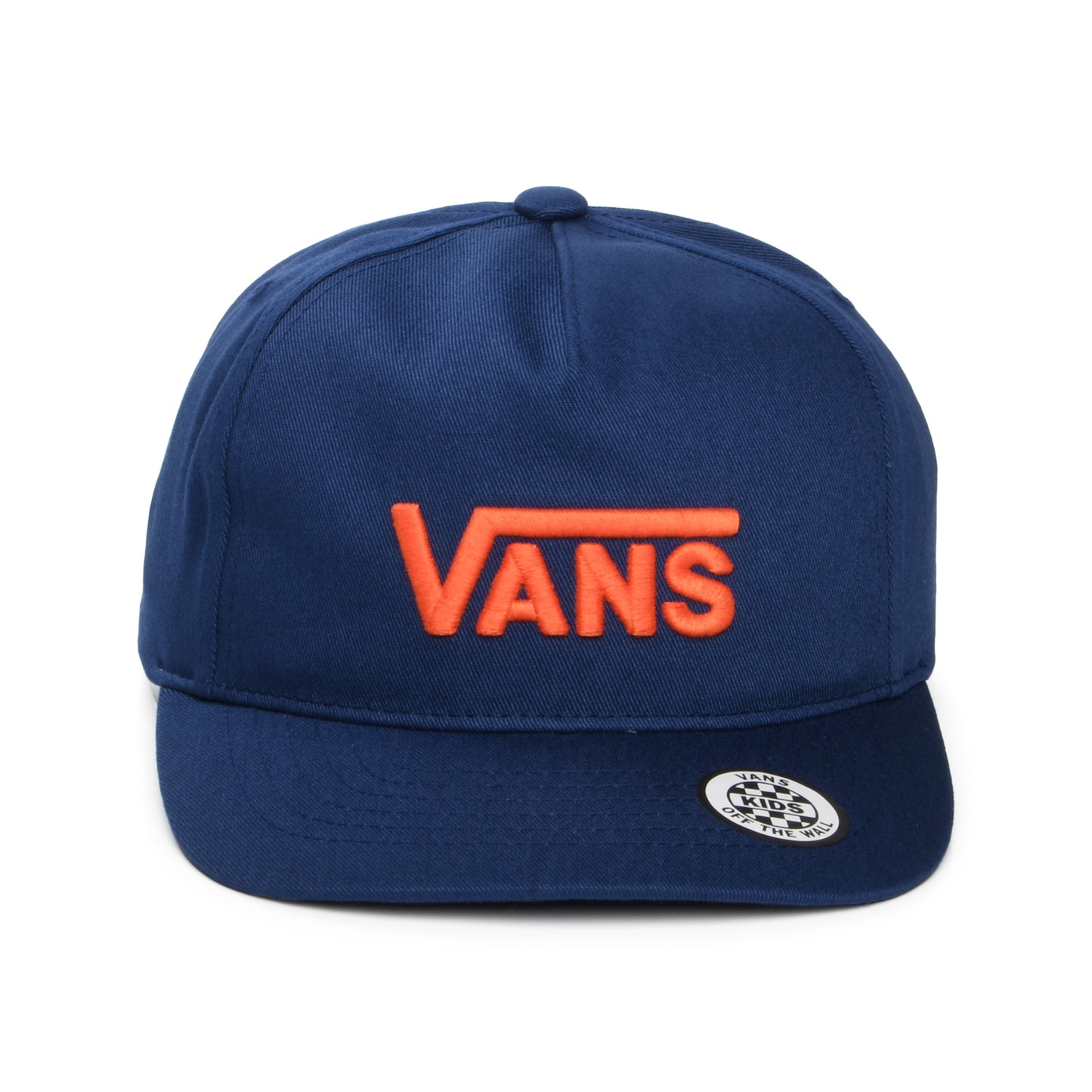 Gorra Snapback niños Drop V Logo visera curvada de Vans - Indigo-Naranja