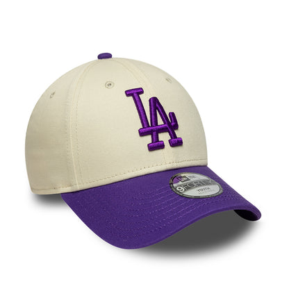 Gorra de béisbol 9FORTY MLB League Essential L.A. Dodgers de New Era - Crema-Morado