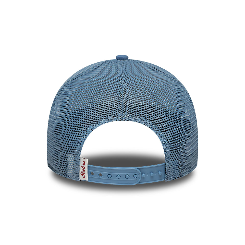 Gorra de camionero 9FORTY A-Frame Oval Patch de New Era - Azul Ártico-Azul Pizarra