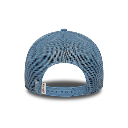 Gorra de camionero 9FORTY A-Frame Oval Patch de New Era - Azul Ártico-Azul Pizarra