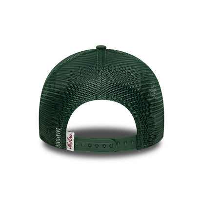 Gorra de camionero 9FORTY A-Frame Oval Patch de New Era - Verde Oscuro-Verde Claro