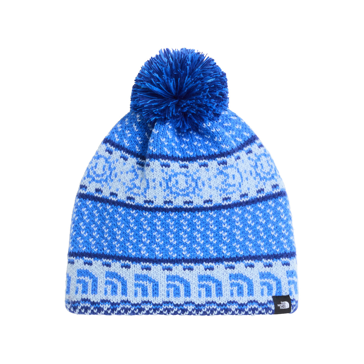 Gorro con pompón niños Cabin Ski Tuke de The North Face - Azul Radiante