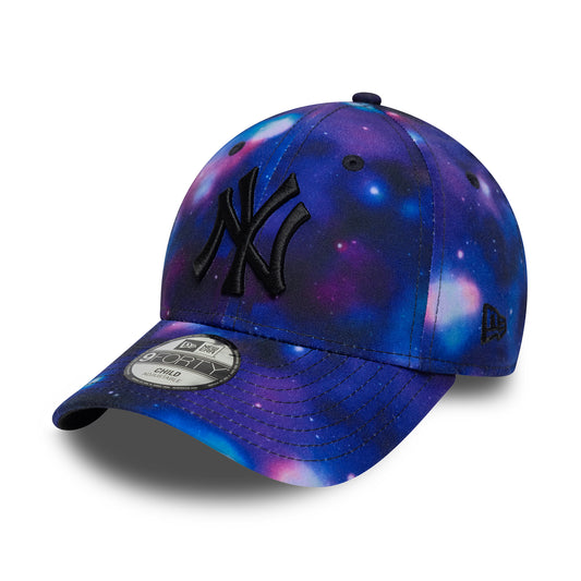 Gorra de béisbol 9FORTY MLB Galaxy AOP New York Yankees de New Era - Morado-Negro