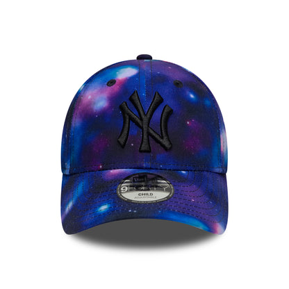 Gorra de béisbol 9FORTY MLB Galaxy AOP New York Yankees de New Era - Morado-Negro