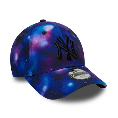 Gorra de béisbol 9FORTY MLB Galaxy AOP New York Yankees de New Era - Morado-Negro