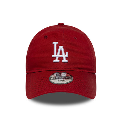 Gorra de béisbol 9TWENTY MLB League Essential L.A. Dodgers de New Era - Rojo Intenso-Blanco