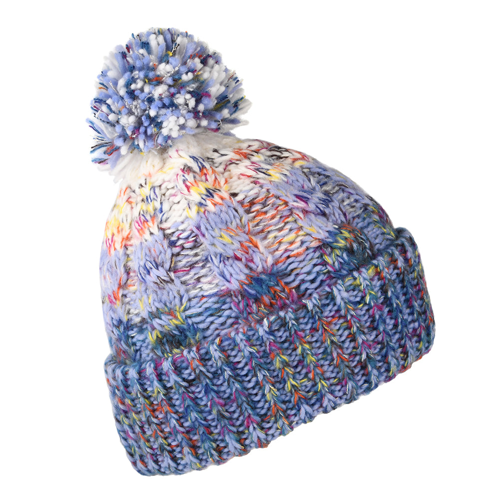 Gorro con pompón Iska Space-Dyed de Barts - Morado