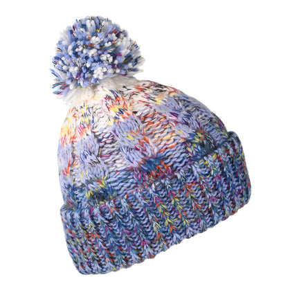 Gorro con pompón Iska Space-Dyed de Barts - Morado