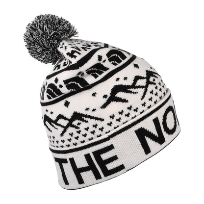Gorro con pompón Ski Tuke de The North Face - Blanco Roto-Negro