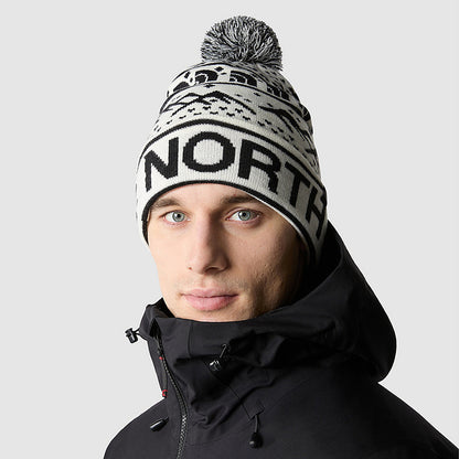 Gorro con pompón Ski Tuke de The North Face - Blanco Roto-Negro
