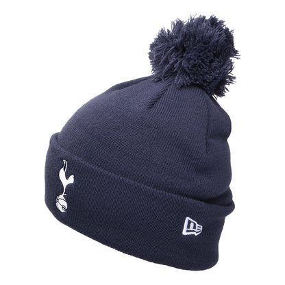 Gorro con pompón Essential Tottenham Hotspur FC de New Era - Azul Marino-Blanco