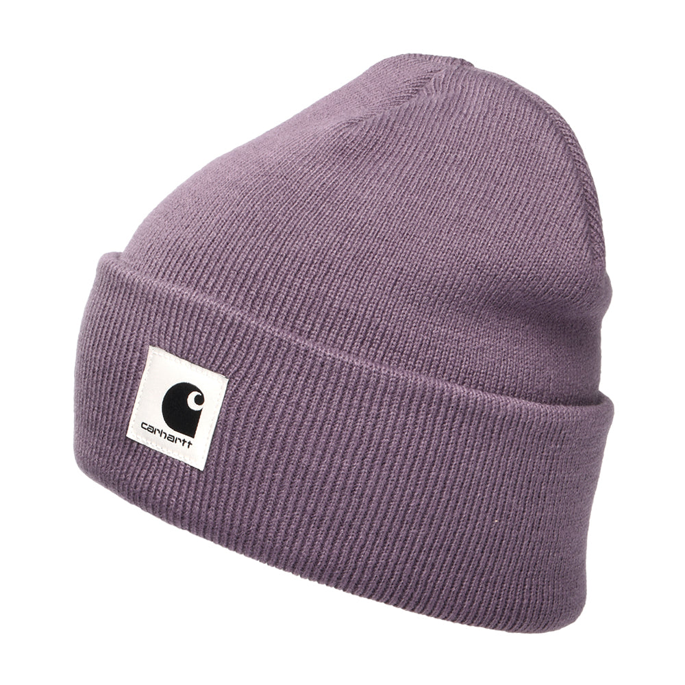 Gorro Beanie Ashley con vuelta de Carhartt WIP - Ciruela Clara