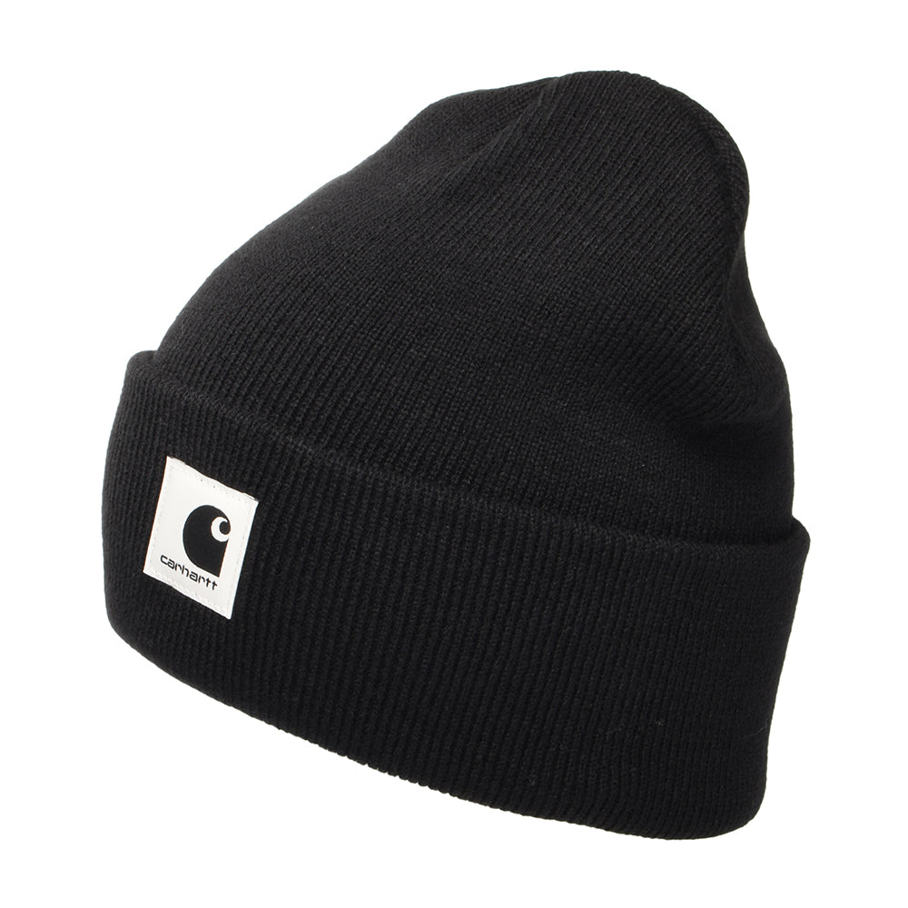 Gorro Beanie Ashley con vuelta de Carhartt WIP - Negro