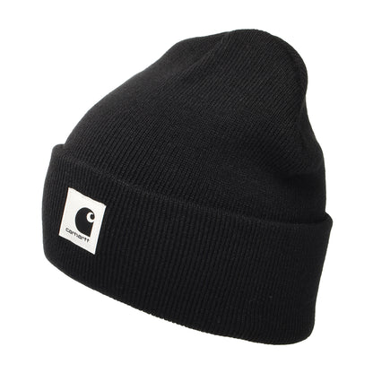Gorro Beanie Ashley con vuelta de Carhartt WIP - Negro