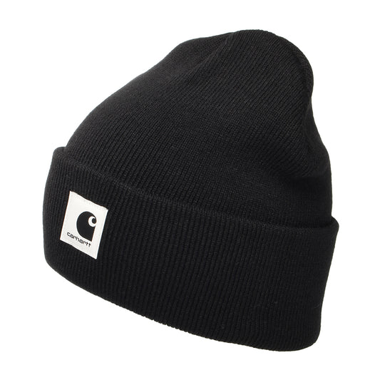 Gorro Beanie Ashley con vuelta de Carhartt WIP - Negro