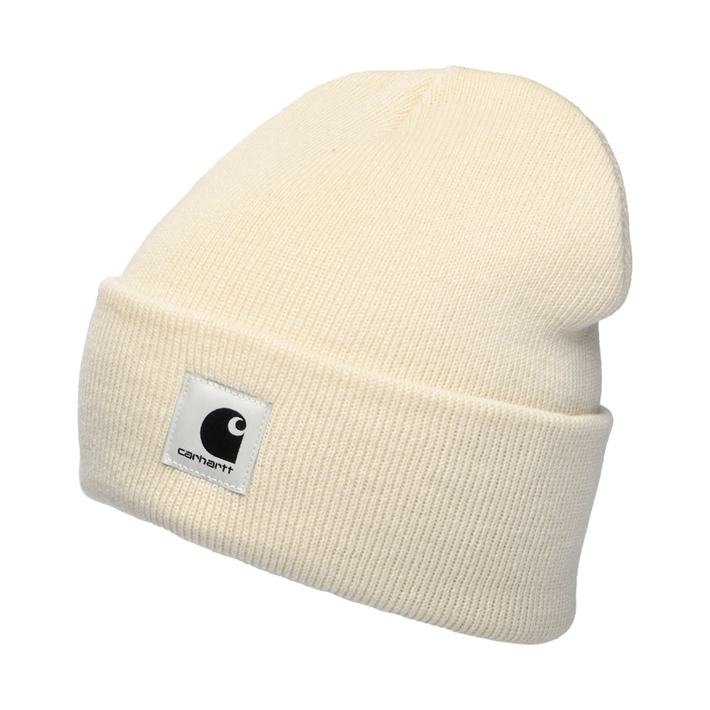 Gorro Beanie Ashley con vuelta de Carhartt WIP - Blanco Roto