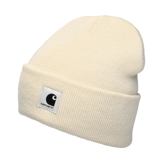 Gorro Beanie Ashley con vuelta de Carhartt WIP - Blanco Roto