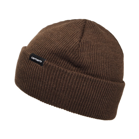 Gorro Beanie Gordan reciclado con vuelta de Carhartt WIP - Tabaco