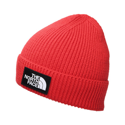 Gorro Beanie TNF Logo Box reciclado de The North Face - Rojo